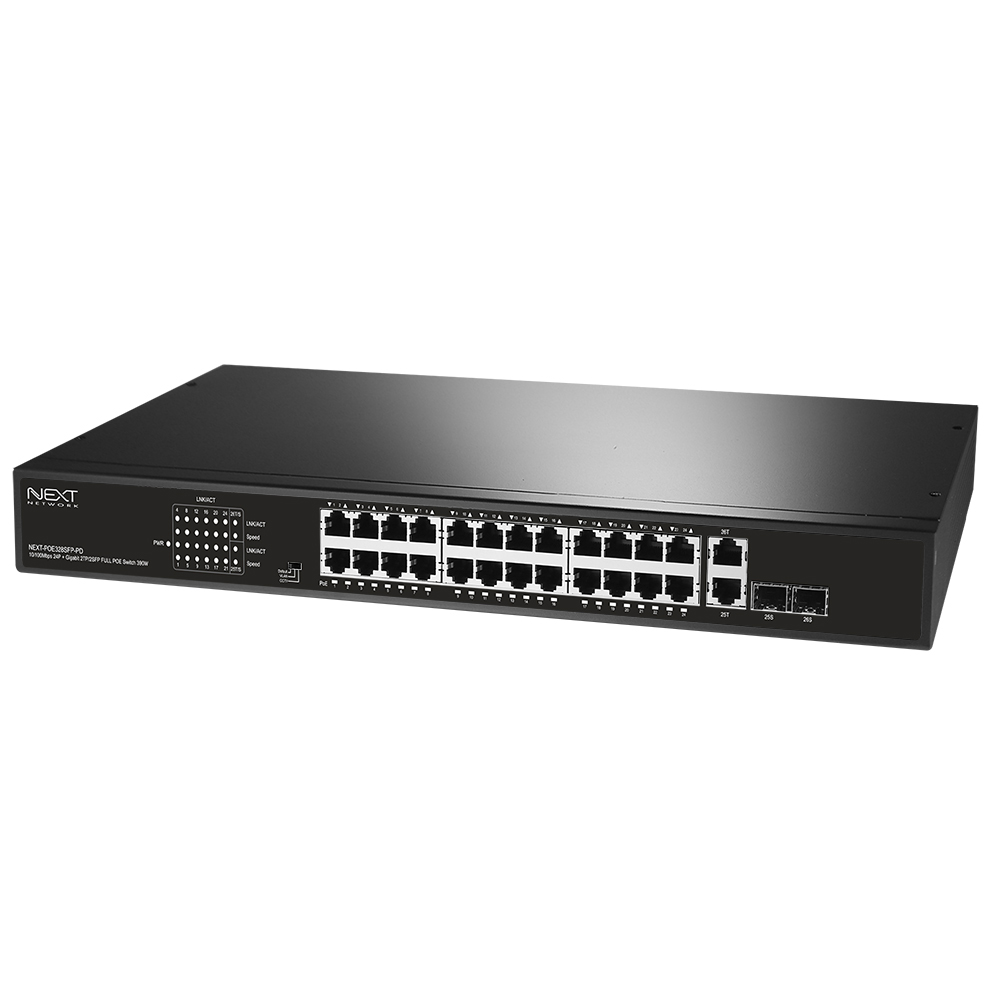NEXT-POE328SFP-PD POE 스위치 24포트 기가 2TP 2SFP
