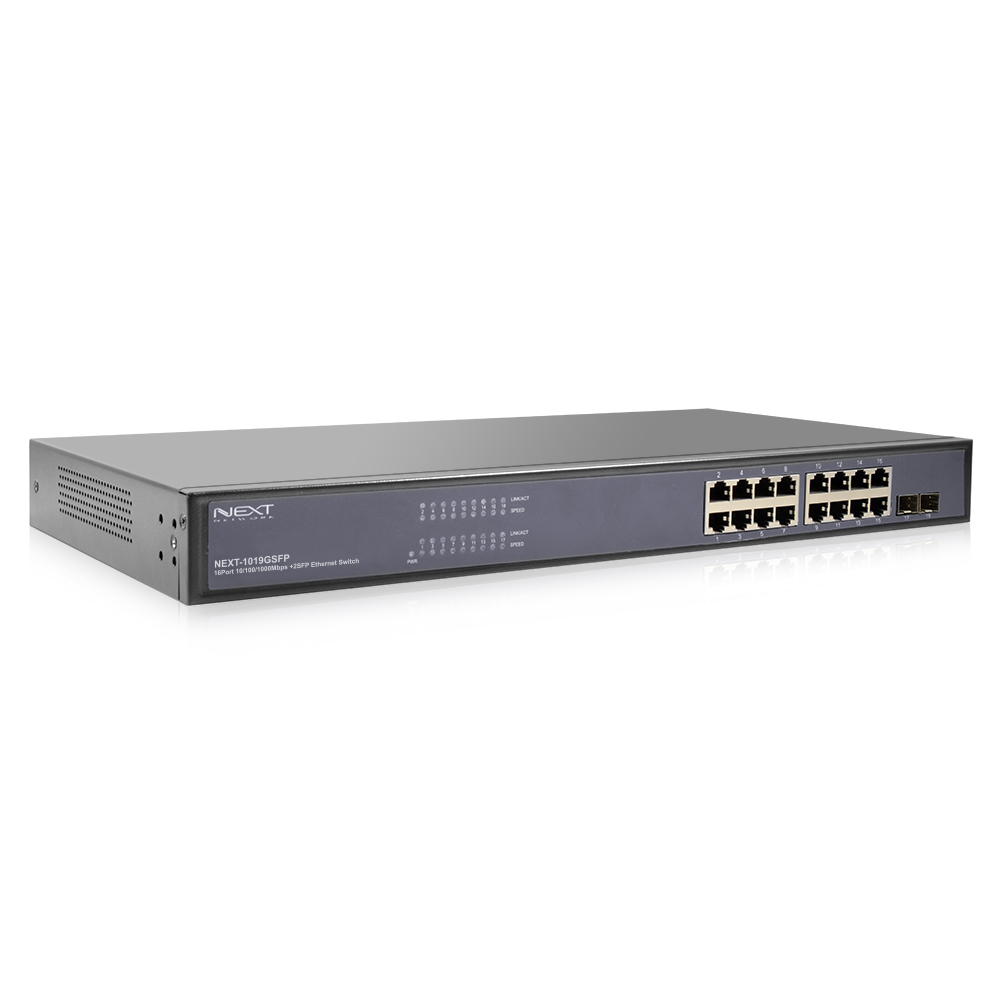 16포트 기가비트 1G 2SFP 스위치 허브