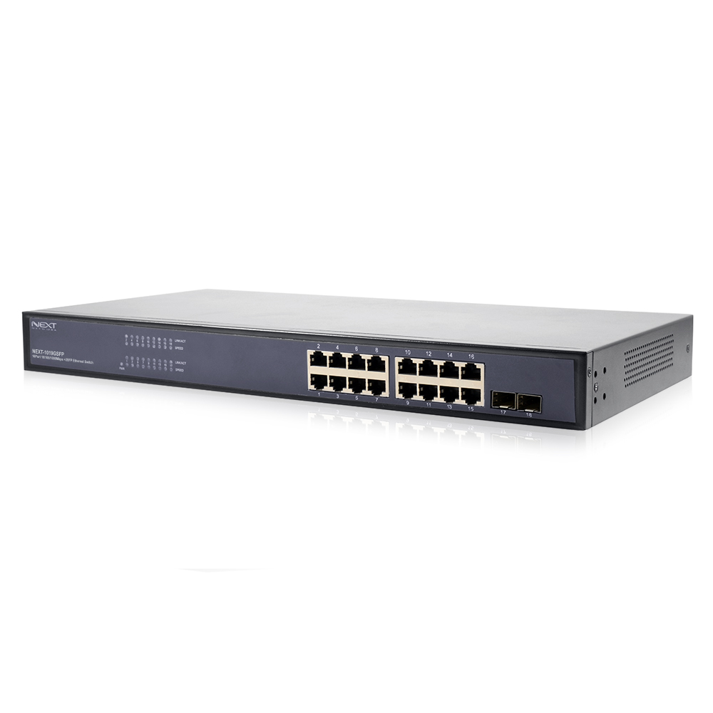 16포트 기가비트 1G 2SFP 스위치 허브