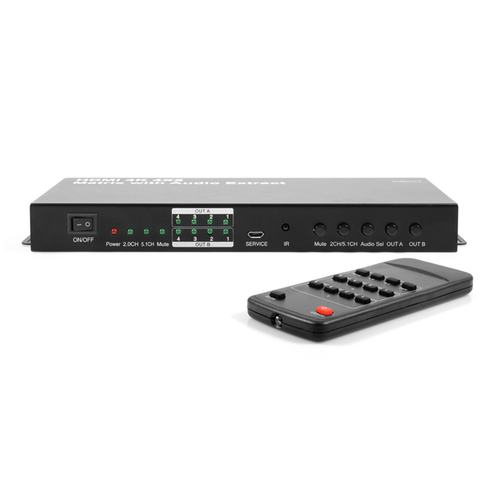 HDMI 4K 60HZ 입력 4포트 출력 2포트 매트릭스 스위치