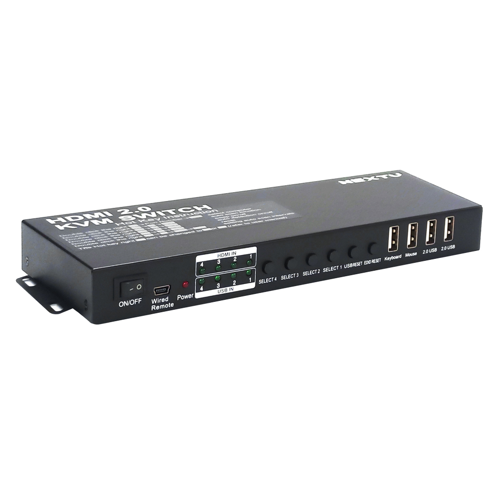 NEXT-7014KVM-KP 4포트 4K HDMI 리모컨 KVM 스위치