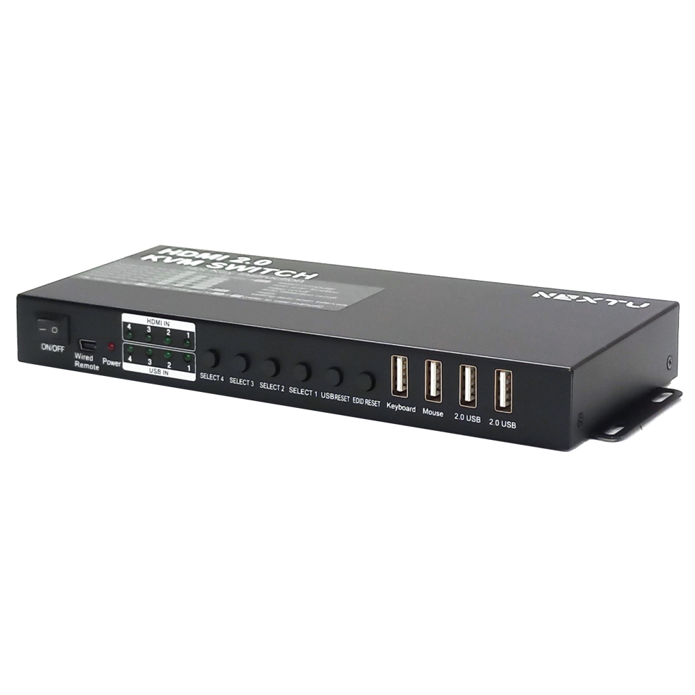 NEXT-7014KVM-KP 4포트 4K HDMI 리모컨 KVM 스위치