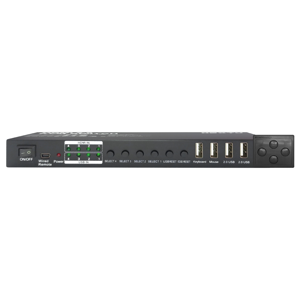 NEXT-7014KVM-KP 4포트 4K HDMI 리모컨 KVM 스위치