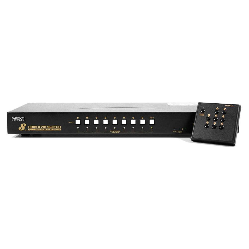 NEXT-7018KVM-KP 8포트 4K 8:1 USB HDMI KVM 스위치