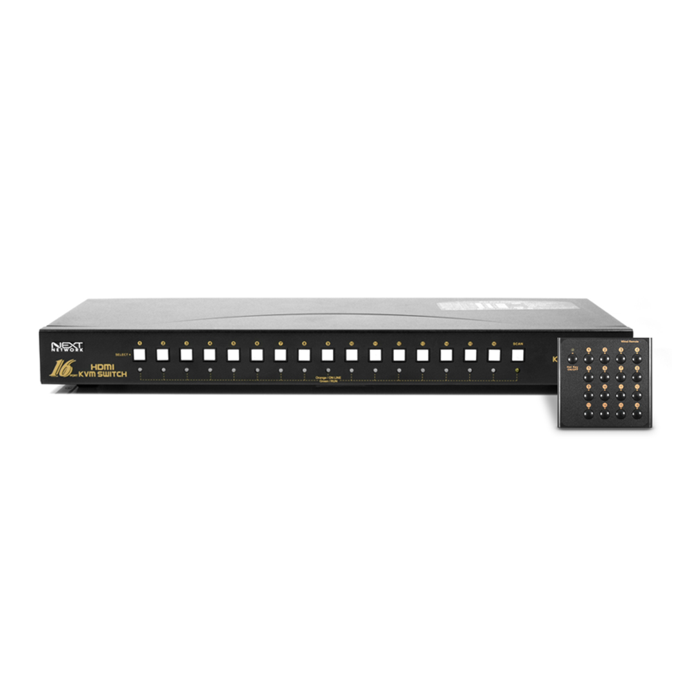 NEXT-7026KVM-KP 4K HDMI 리모컨 KVM 16포트 스위치