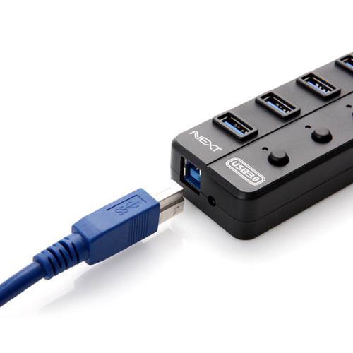 NEXT-703U3NP USB3.0 4포트 USB무전원허브 개별스위치