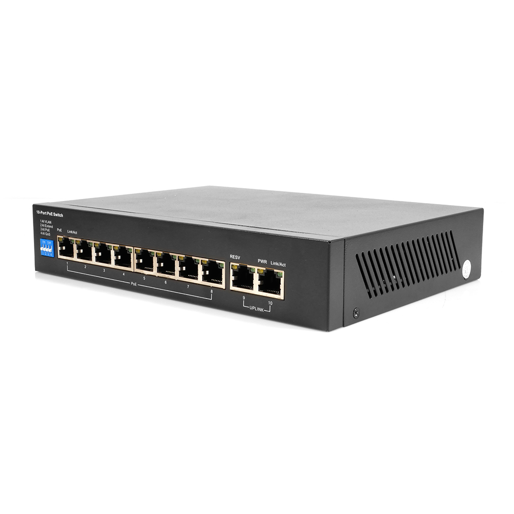 NEXT POE810F-2TP 8+2포트 100Mbps POE+스위치허브