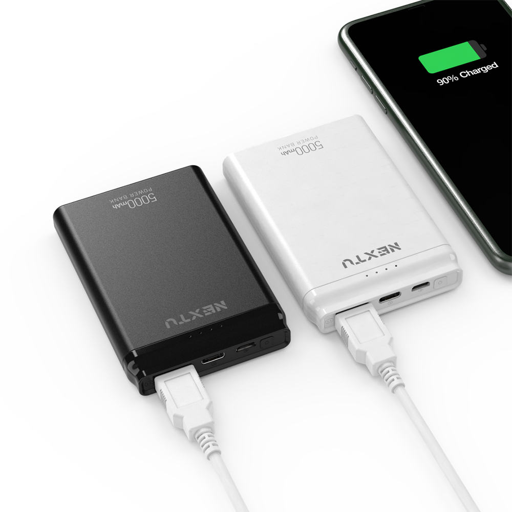 휴대용 보조배터리 5000mAh (블랙 & 화이트)