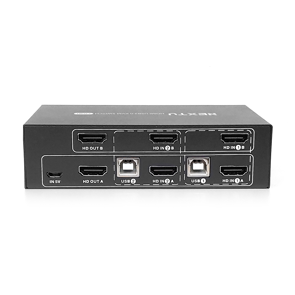 HDMI 2포트 듀얼모니터 KVM 스위치