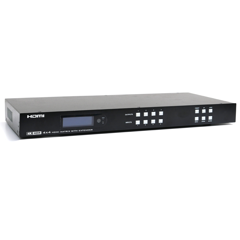 4X4 HDMI2.0 4K60Hz 매트릭스 스위치 최대70M 연장 리피터 XT1108016