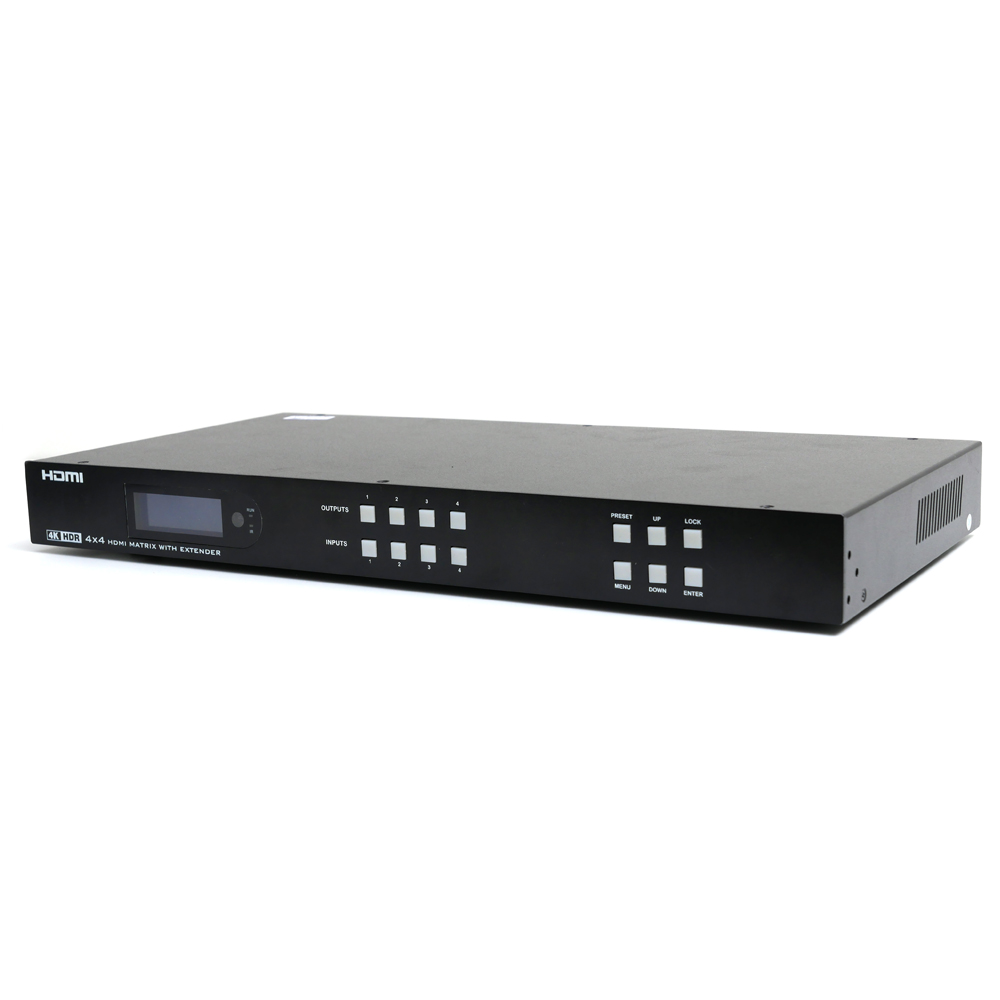4X4 HDMI2.0 4K60Hz 매트릭스 스위치 최대70M 연장 리피터 XT1108016