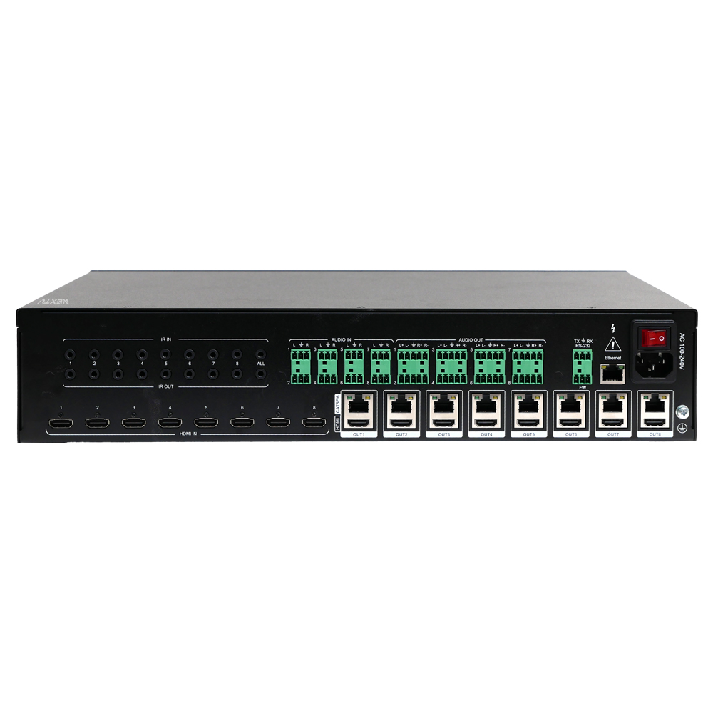 8X8 HDMI2.0 4K60Hz 매트릭스 스위치 최대70M 연장 리피터 XT1108018