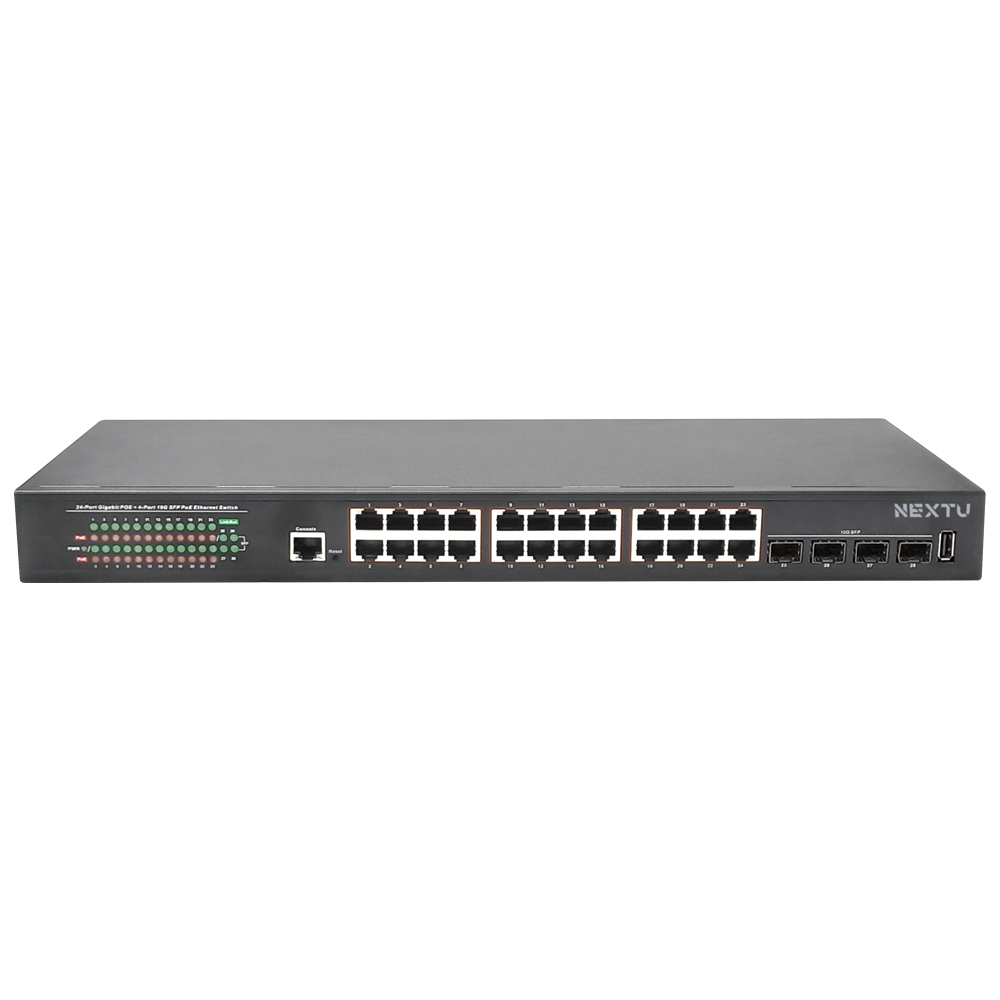 24포트 Ultra POE 10G 4SFP L2 매니지먼트 스위치 XT1003074