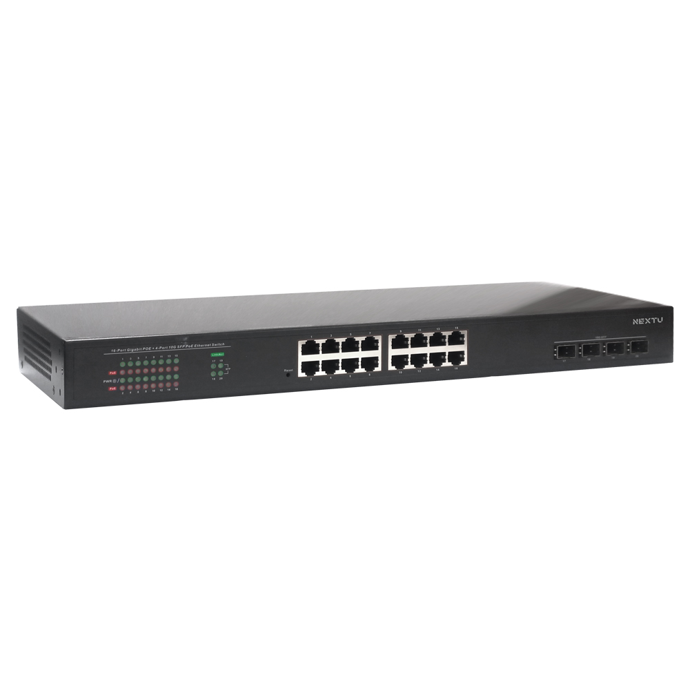 POE+ 16포트 10G 4SFP 250W 스위치 XT1003075