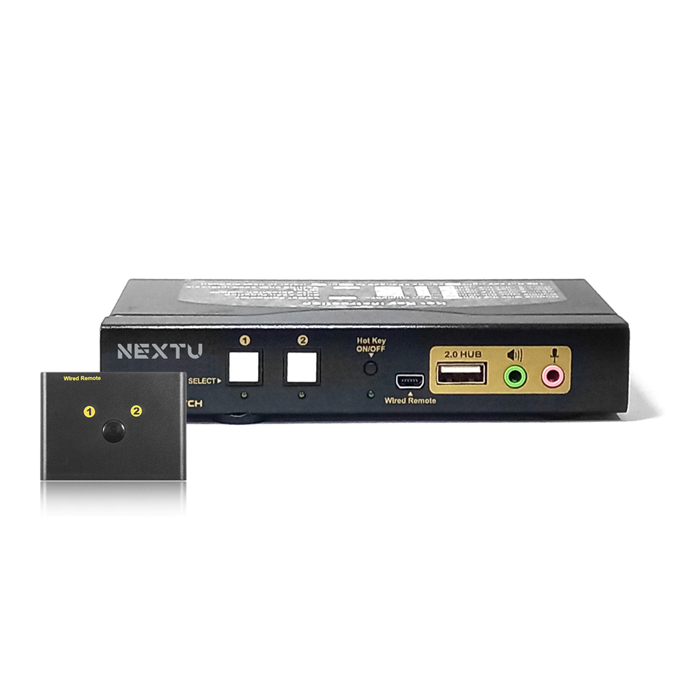 HDMI KVM스위치 UHD 4K 영상공유 유선리모컨