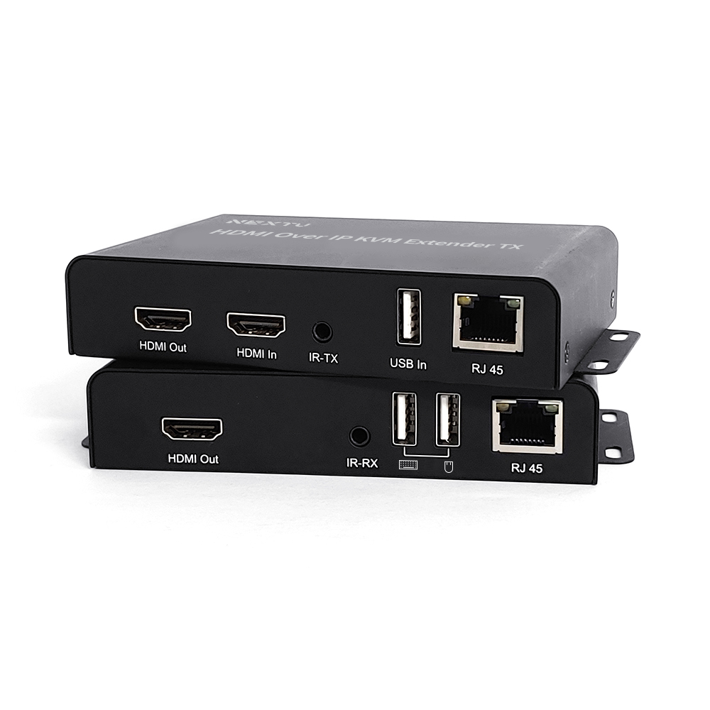 KVM HDMI 거리연장기 최대지원거리 200M USB-A 2포트 HDCP 1080P 60HZ 고화질 영상전송
