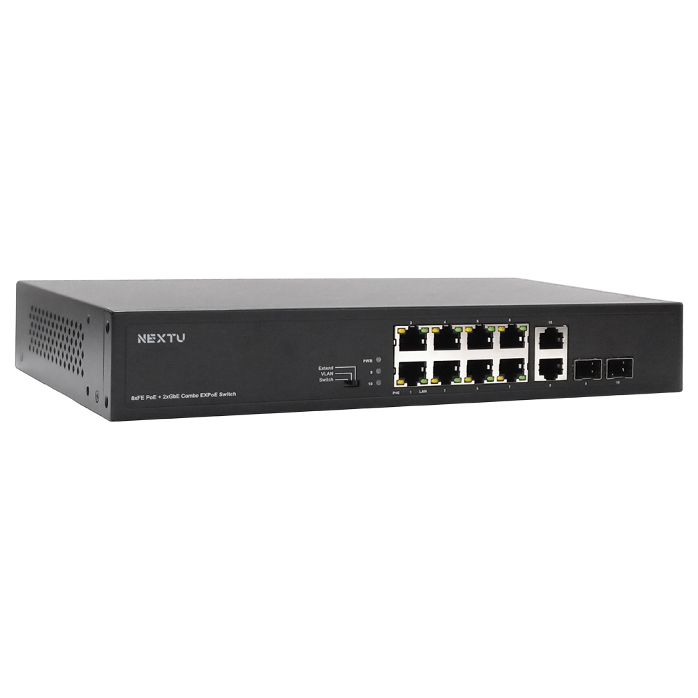 기가 8포트 POE 120W + 2포트 기가 TP POE스위치허브 802.3af at 총 POE용량 120W 기가비트 업링크 2포트 VLAN