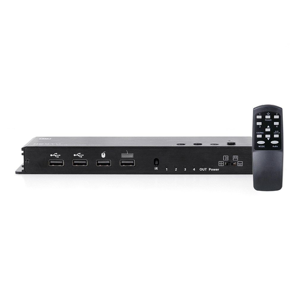 4x1 쿼드 멀티뷰어 심리스 KVM스위치 5407SMV-KVM