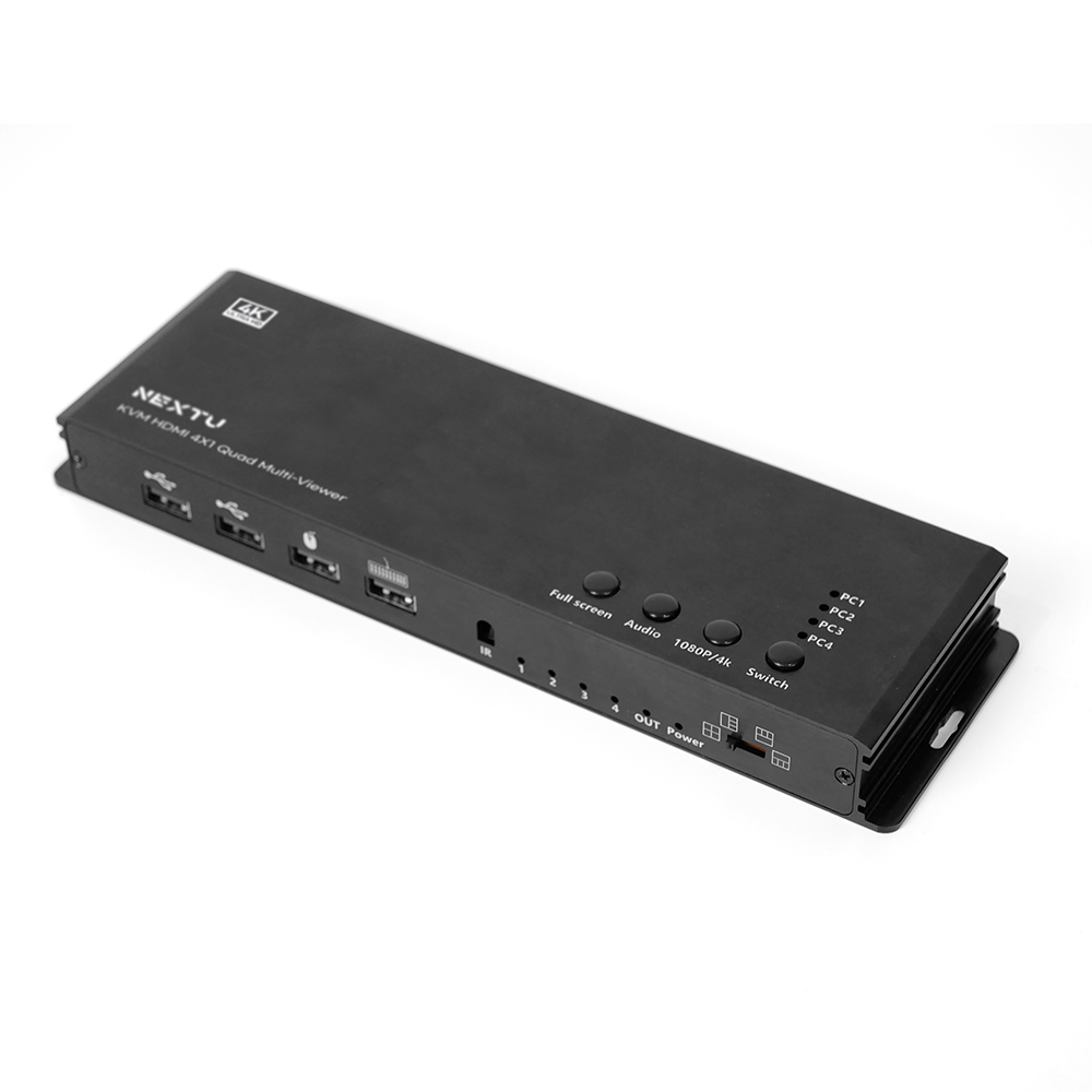 4x1 쿼드 멀티뷰어 심리스 KVM스위치 5407SMV-KVM
