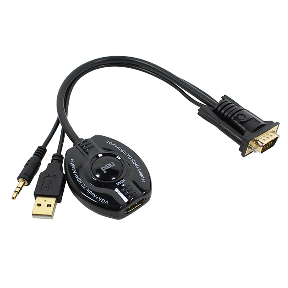 넥시 D-SUB RGB 오디오 to HDMI NX349