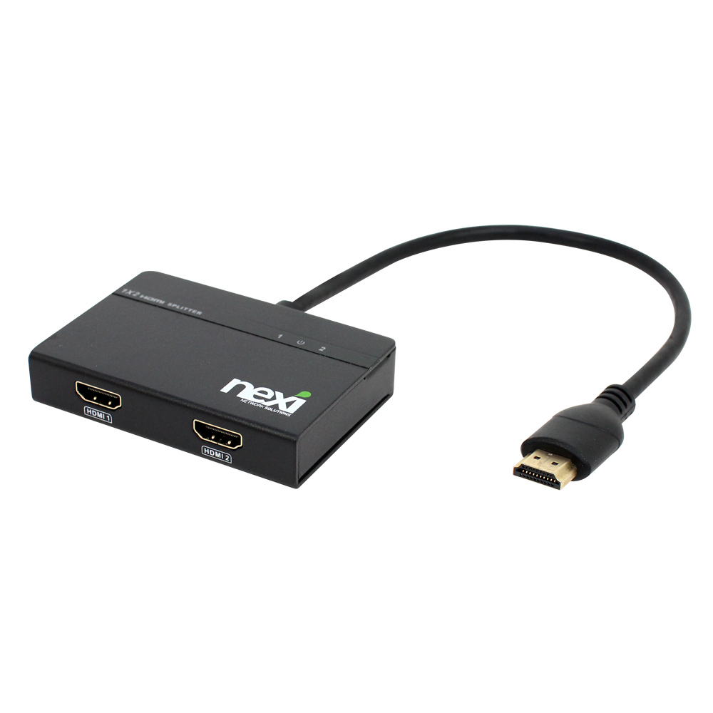 넥시 HDMI 분배기 4K 1:2 케이블 타입 NX524
