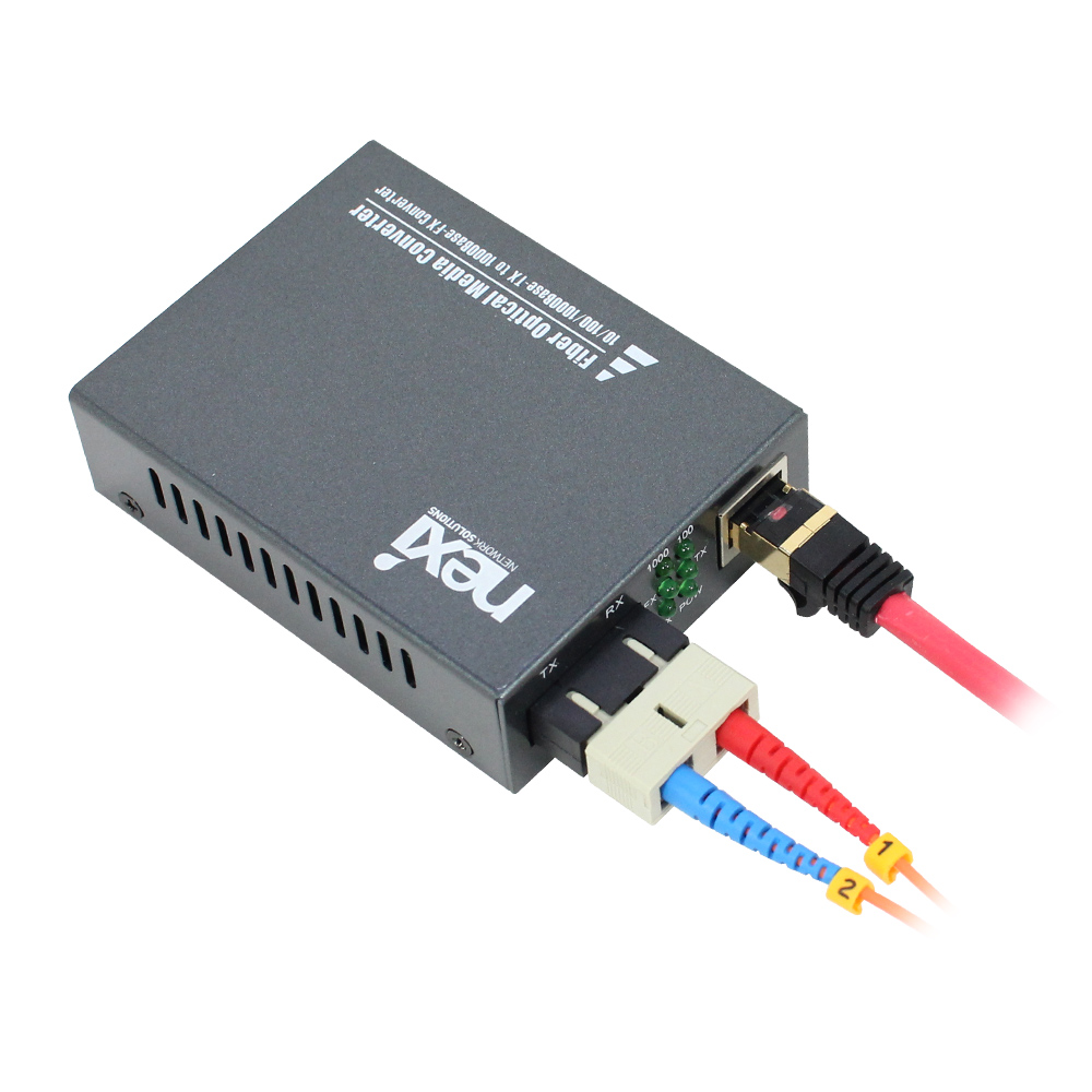넥시 기가 광컨버터 1000Mbps 멀티모드 NX528