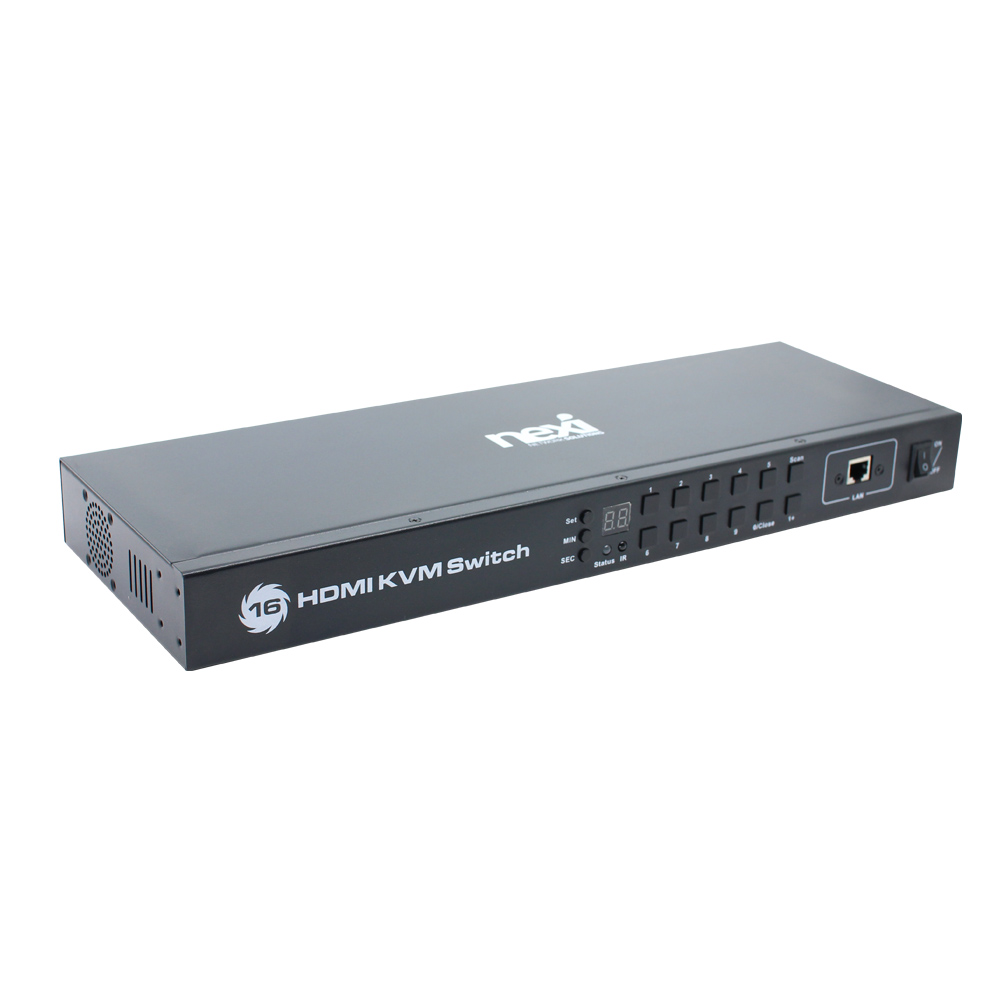 넥시 4K 16포트 HDMI KVM 스위치 NX624