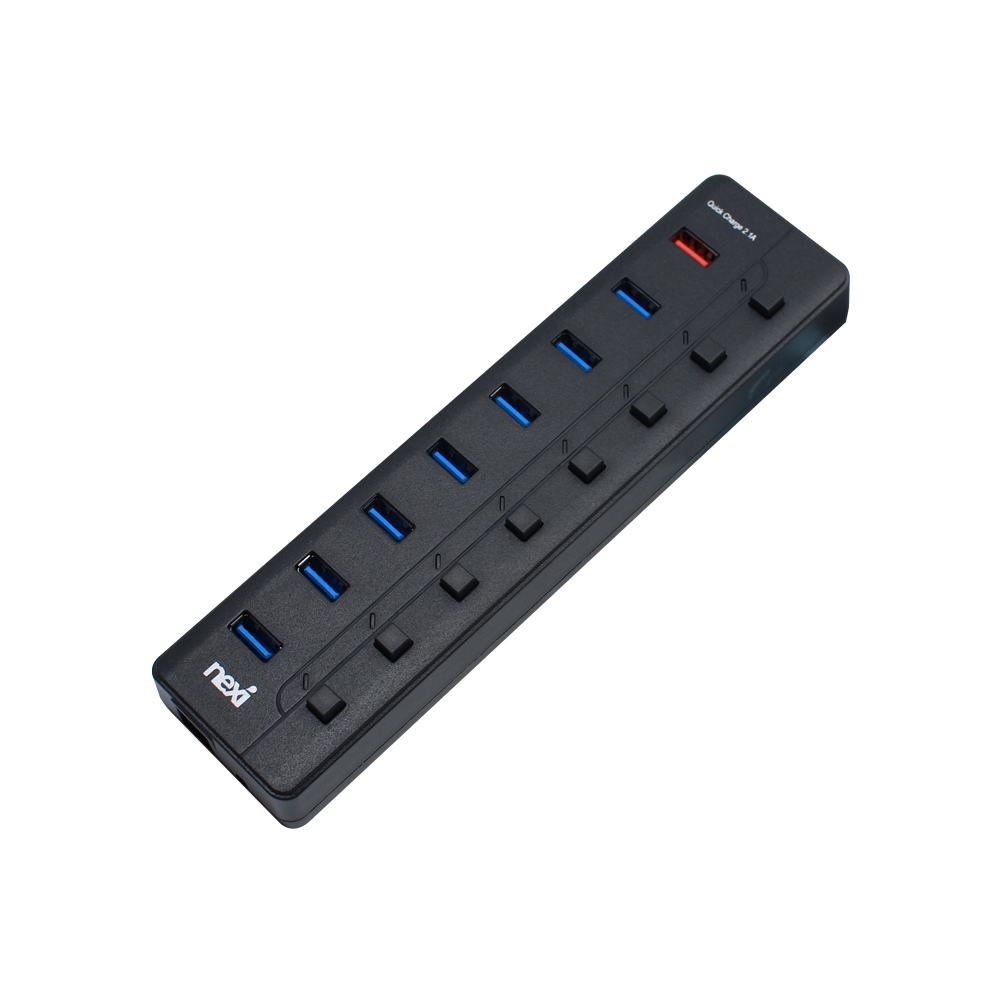 넥시 USB3.0 7포트 + 충전1포트 유전원허브 NX780