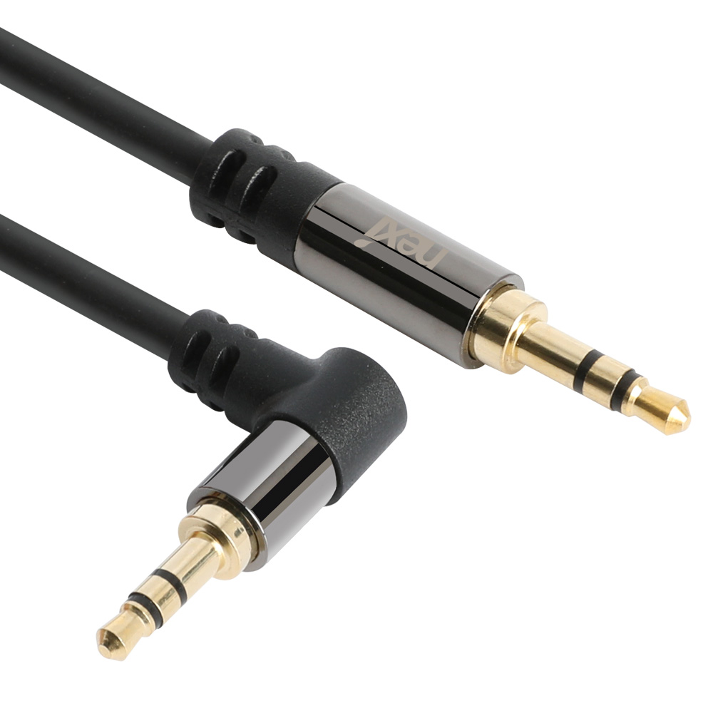 넥시 3.5mm 스테레오 케이블 MM 1M 꺽임형 NX936