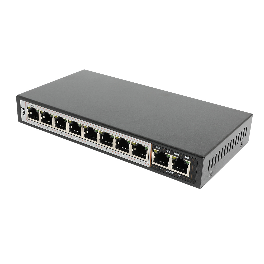 넥시 8 PoE+2 Uplink Gigabit PoE스위치 96W NX1007