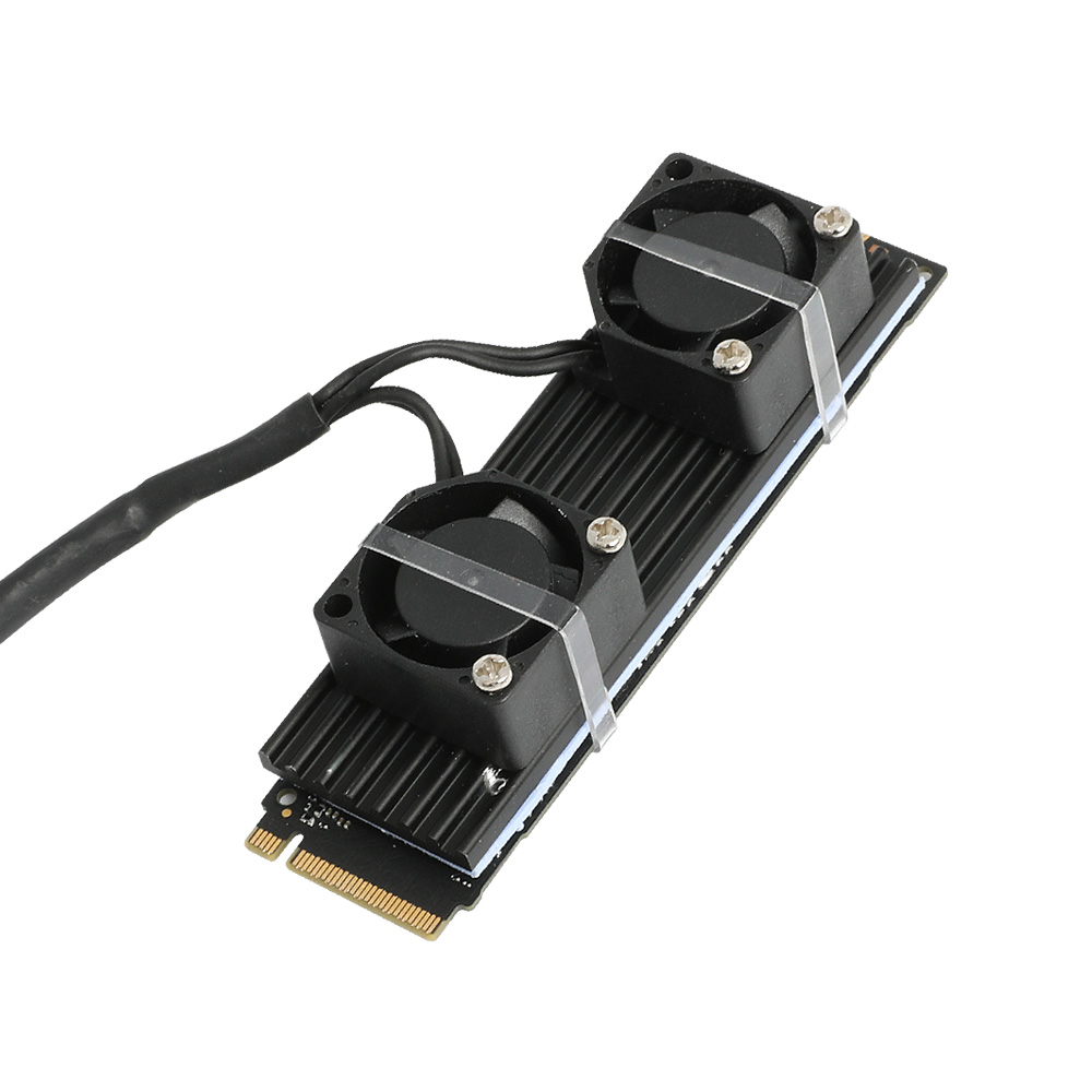 넥시 NVMe M.2 SSD 방열판 2팬 NX1085