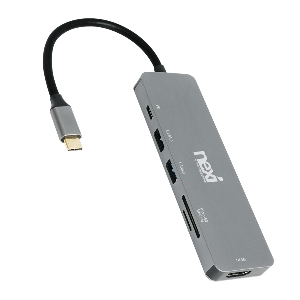 넥시 6IN1 USB Type-C 멀티스테이션 NX1120