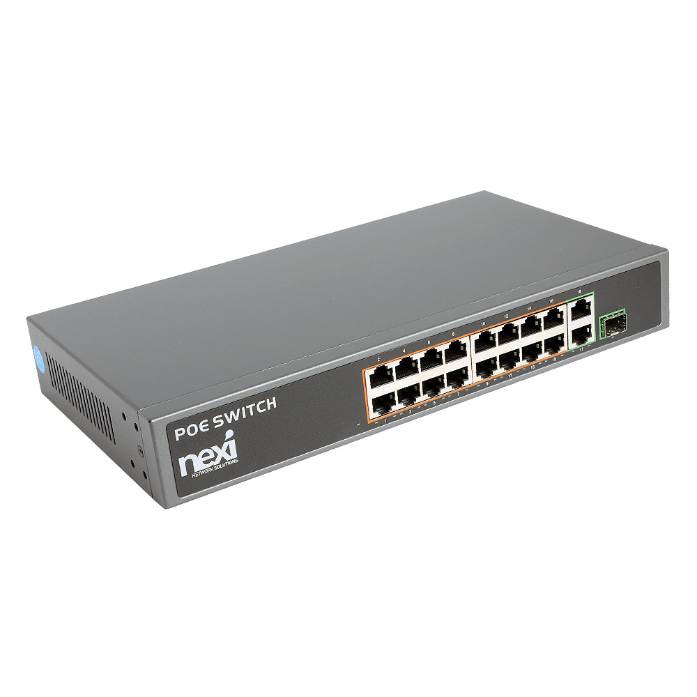 넥시 16+2+1SFP 포트 POE 스위치 150W NX1122