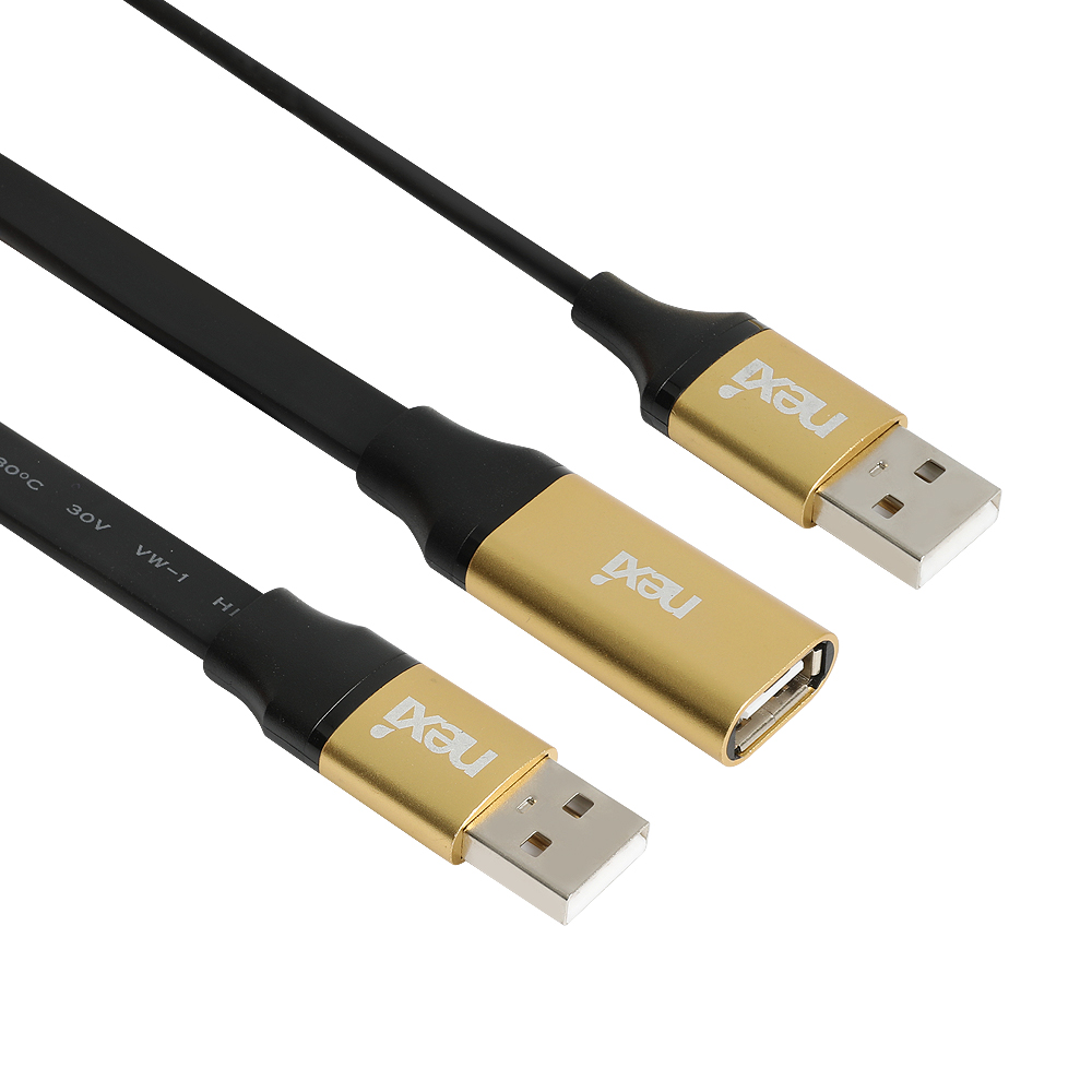 넥시 USB2.0 AM-AF 리피터 플랫 케이블 5m NX1158
