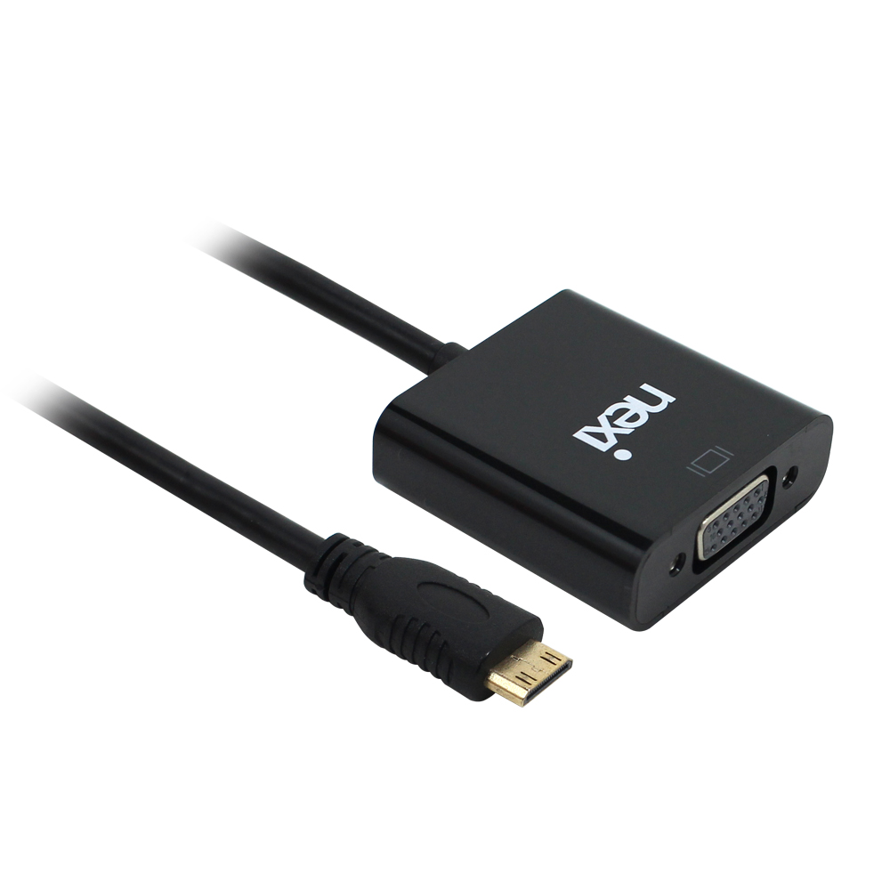 넥시 MINI HDMI TO VGA컨버터 오디오미지원 NX182