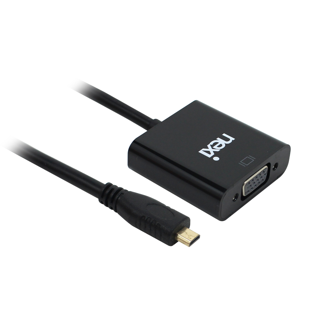 넥시 MICRO HDMI TO VGA컨버터 오디오미지원 NX183