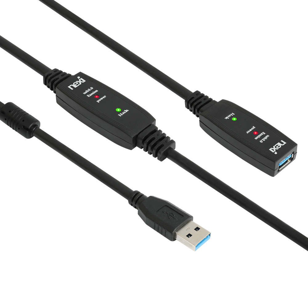 넥시 USB 3.0 연장 리피터 케이블 15M NX1302