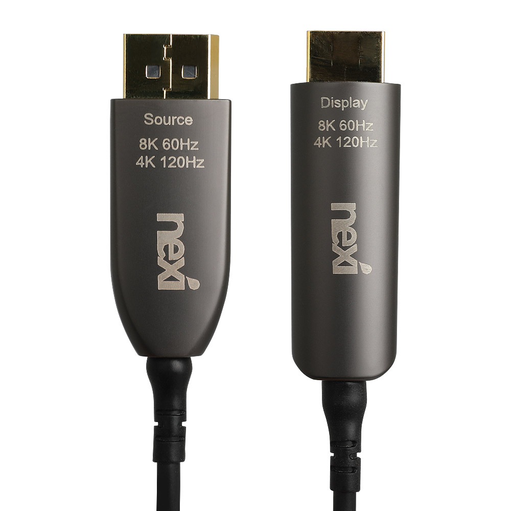 넥시 DP to HDMI 2.1 AOC 하이브리드광 케이블 30M NX1363