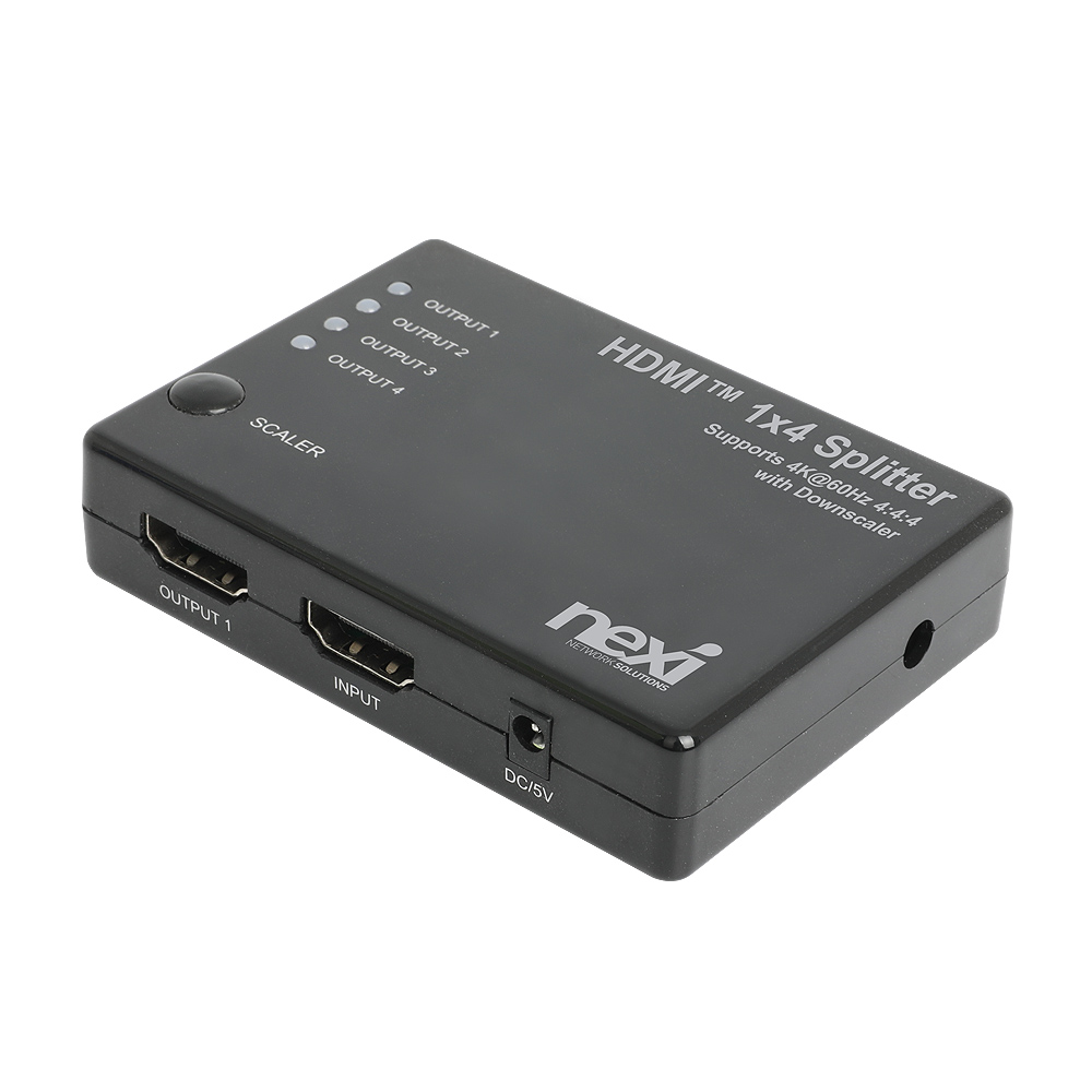 넥시 4K 1:4 HDMI 분배기 NX-4K0104SP-60L
