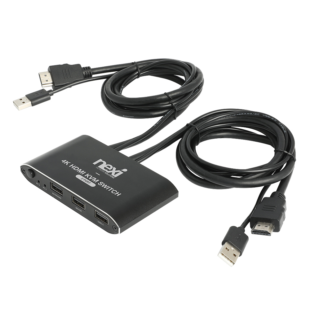 넥시 4K 2포트 HDMI KVM 스위치 NX1281
