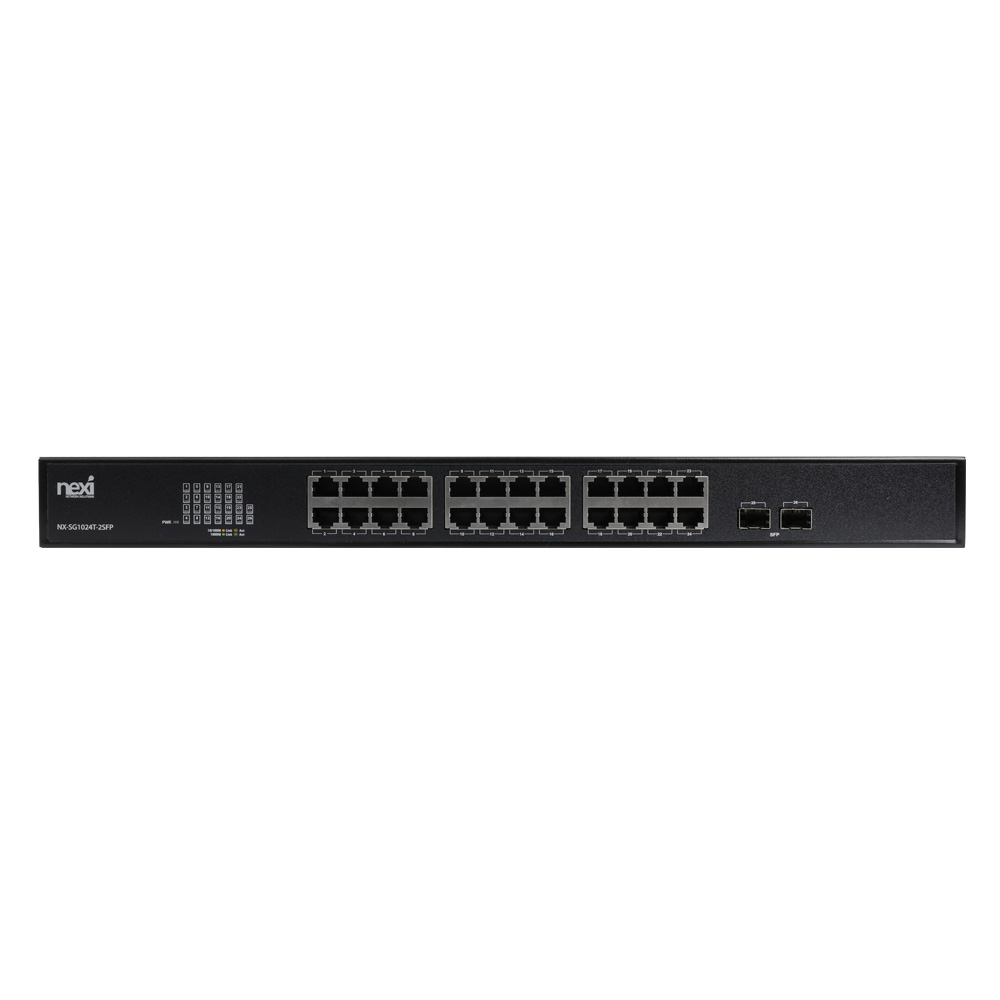 넥시 24 + 2 SFP 포트 기가비트 스위칭허브 NX1308