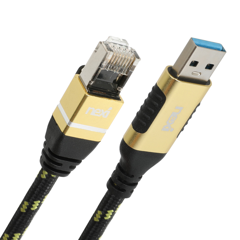 NX1388 USB A(M) to RJ45(M) 기가 랜케이블 2M(NX-UA-RJ45-020M)