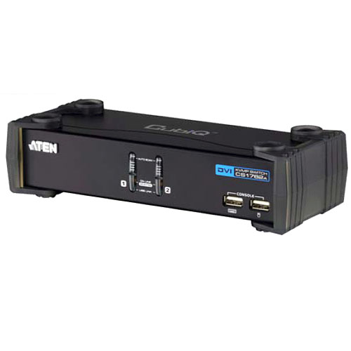 2포트 USB DVI KVMP 스위치 CS1762A