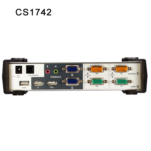 2포트 USB 듀얼뷰 KVMP™ 스위치 CS1742