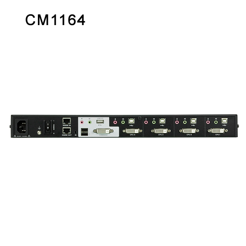 4포트 USB DVI-D KVMP 제어 센터 CM1164