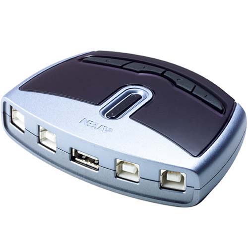 4포트 USB 선택기 스위치 US421A