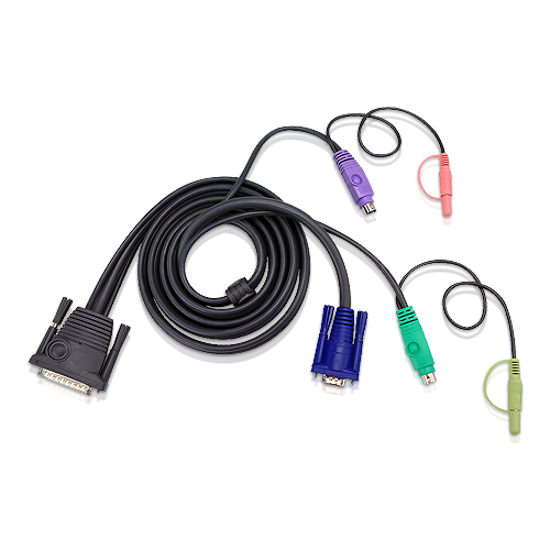 PS/2 Audio KVM 케이블 10m 2L-1710P