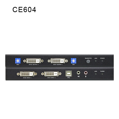 DVI 듀얼 뷰 KVM MAX 60M 연장기 CE604