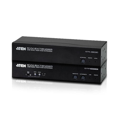 USB 듀얼 뷰 KVM 연장기 max 150m CE774