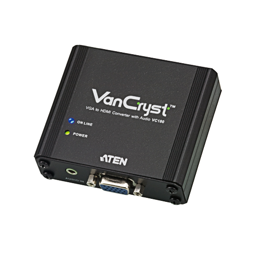 VGA to HDMI 컨버터 (오디오 기능) VC180